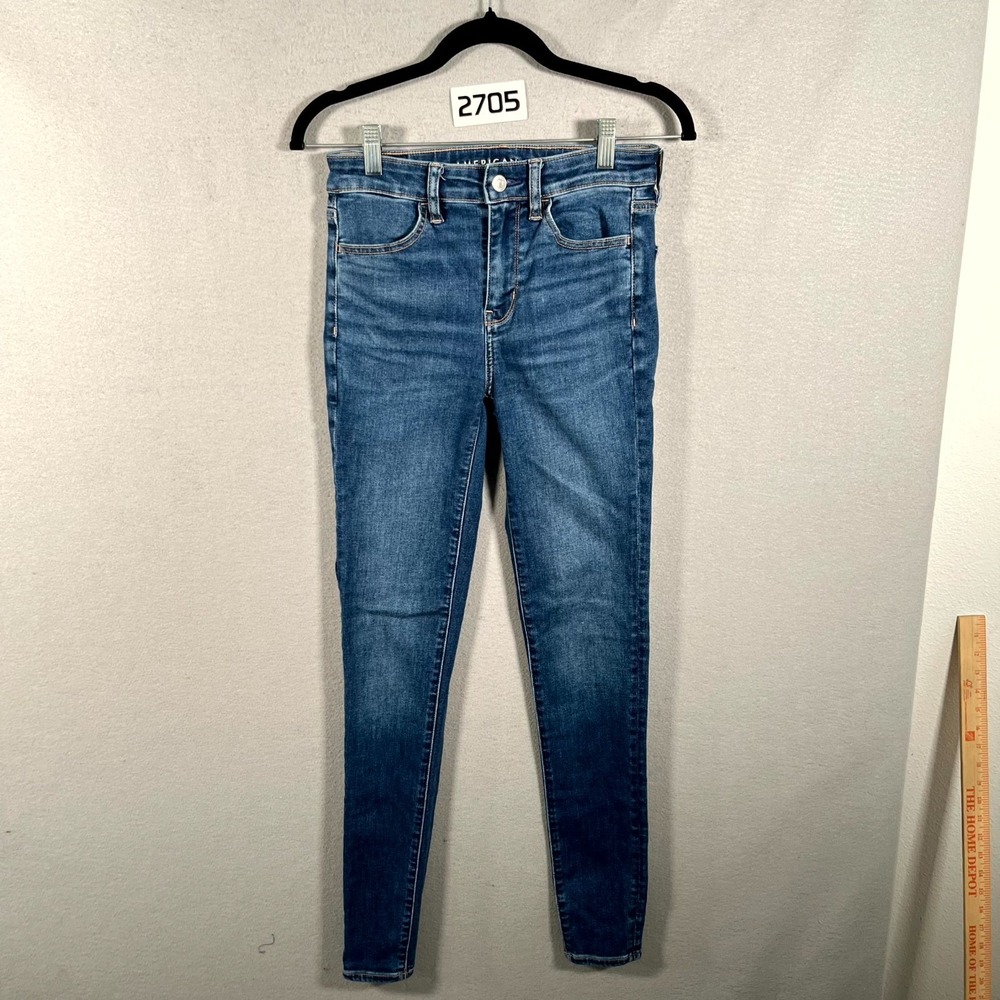American Eagle Outfitters Jeans Women 4 Blue Denim Next Level Stretch Skinny Leg